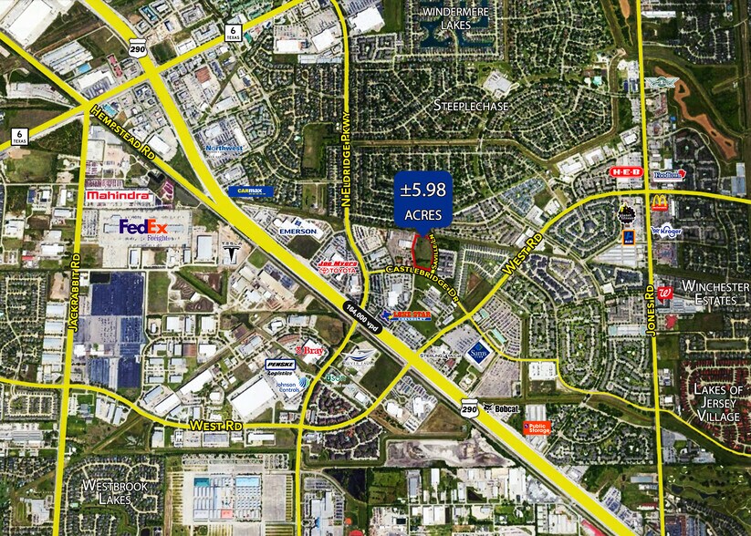 0 Castlebridge, Houston, TX à vendre - Aérien – Image 2 sur 2
