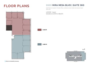 9909 Mira Mesa Blvd, San Diego, CA à louer Plan d’étage– Image 1 sur 1