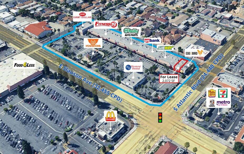 4451-4457 Slauson Ave, Maywood, CA à louer - Photo de l’immeuble – Image 1 sur 2