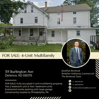 Plus de détails pour 315 Burlington Ave, Delanco, NJ - Logement à vendre