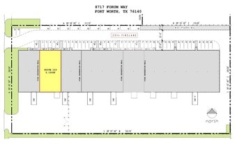 8717 Forum Way, Fort Worth, TX à louer Plan de site– Image 1 sur 2