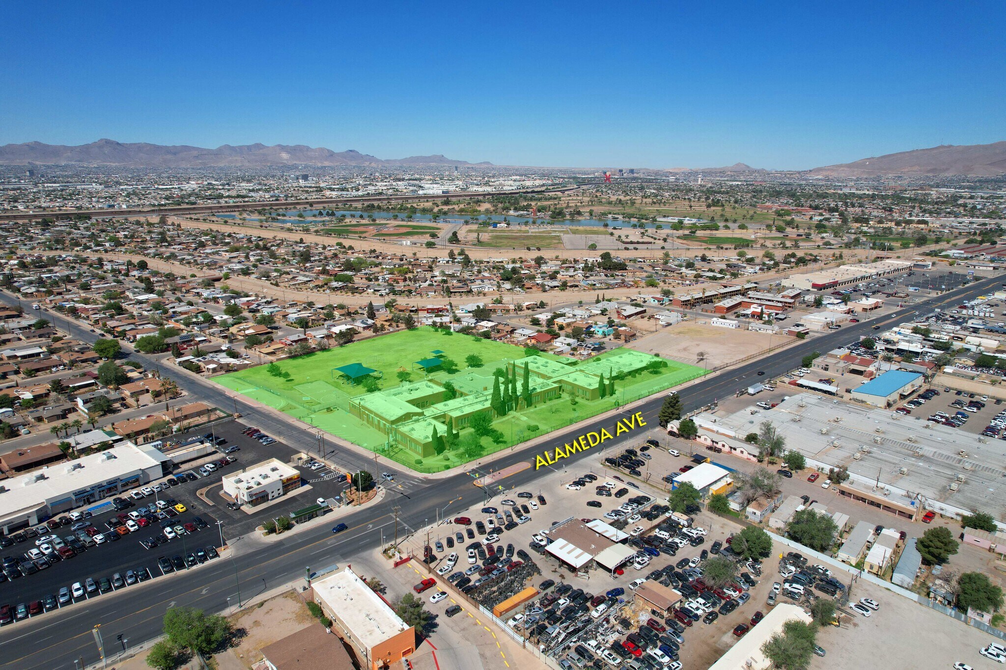 7090 Alameda Ave, El Paso, TX à louer Photo de l’immeuble– Image 1 sur 15