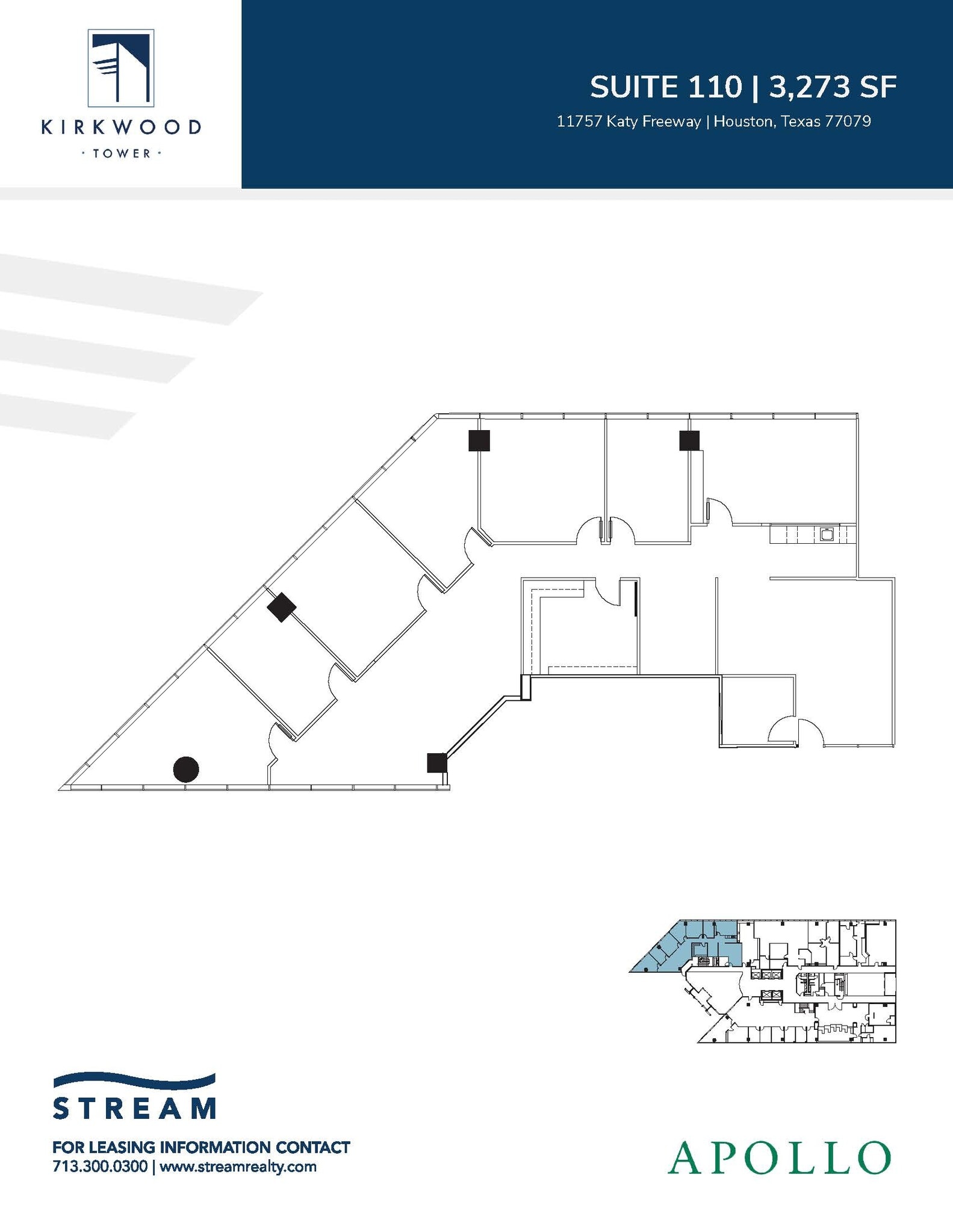 11757 Katy Fwy, Houston, TX à louer Plan d’étage– Image 1 sur 1