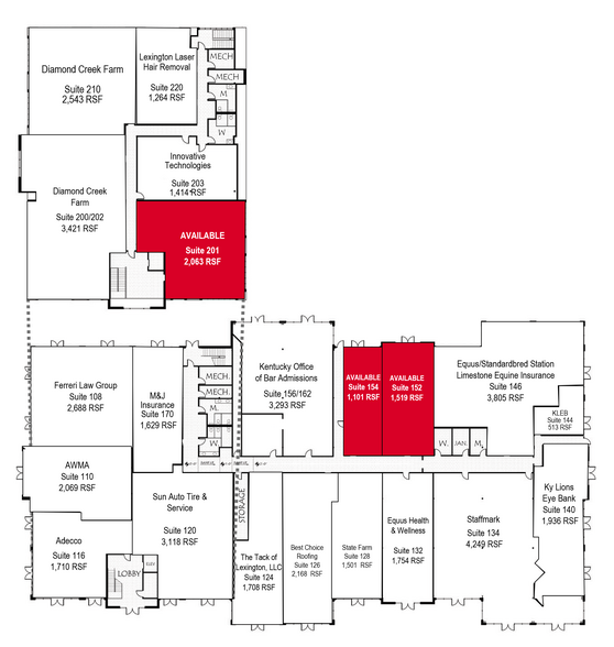 1510 Newtown Pike, Lexington, KY à louer - Plan d’étage – Image 2 sur 21