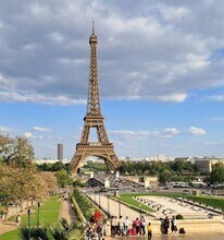 Paris - Vue aérienne  vue de carte