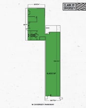 659 W Diversey Pky, Chicago, IL à louer Plan d’étage– Image 2 sur 2