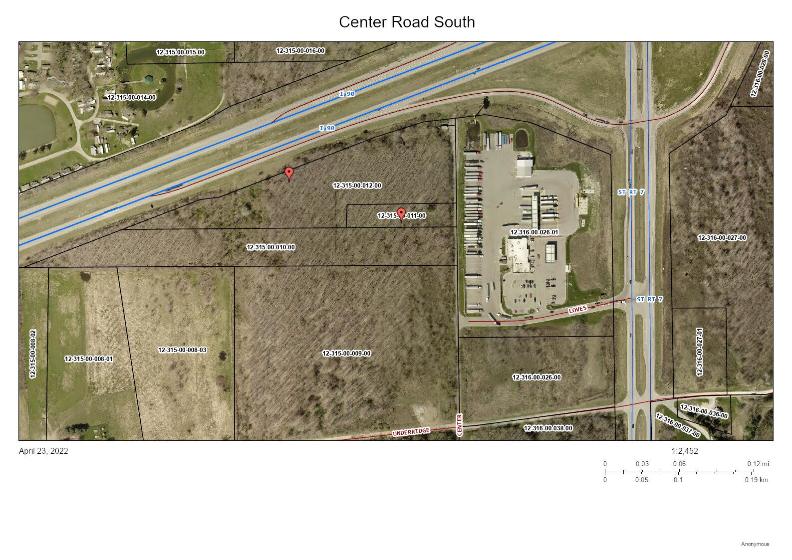 700 Center Center -1, Conneaut, OH à vendre Aérien– Image 1 sur 2