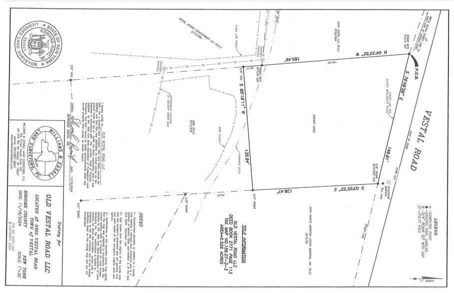 3360 Vestal Rd, Vestal, NY à vendre - Plan de site – Image 2 sur 2