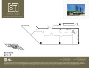 13760 Noel Rd, Dallas, TX à louer Plan d’étage– Image 1 sur 1