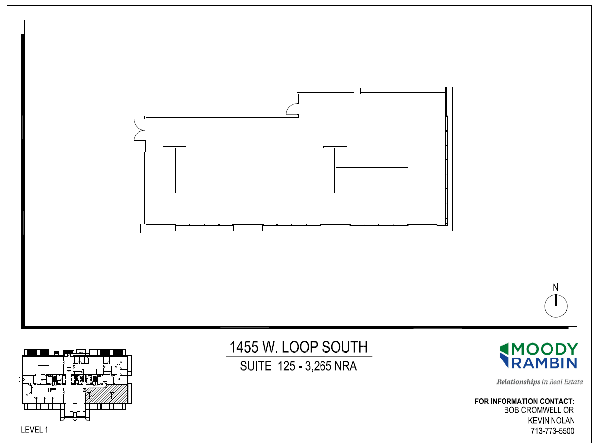 1455 West Loop S, Houston, TX à louer Plan d’étage– Image 1 sur 1