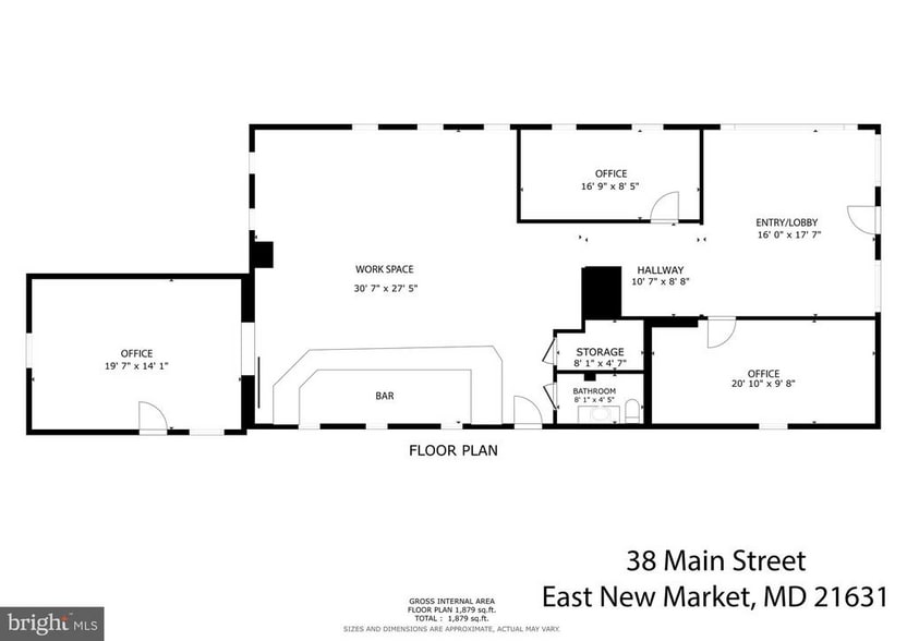 38 Main St, East New Market, MD à louer - Plan d’étage – Image 3 sur 16