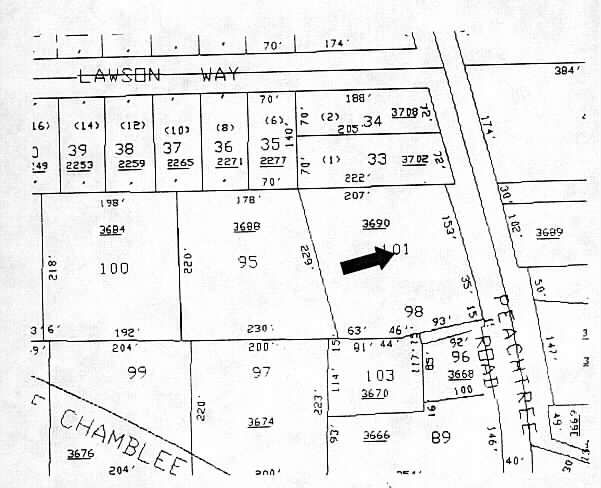3690 N Peachtree Rd, Chamblee, GA à louer - Plan cadastral – Image 3 sur 13