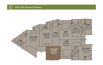 1026-1100 National Pky, Schaumburg, IL à louer Plan d’étage– Image 1 sur 1