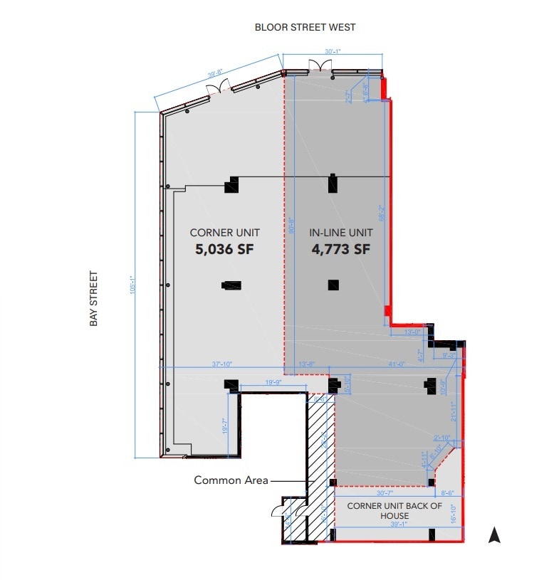 55 Bloor St W, Toronto, ON à louer Plan d’étage– Image 1 sur 1