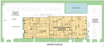 1500-1530 Morse Ave, Elk Grove Village, IL à louer Plan de site– Image 2 sur 3