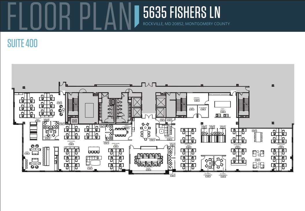 5635 Fishers Ln, Rockville, MD à louer Plan d’étage– Image 1 sur 1