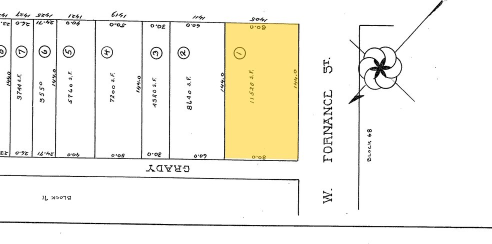 1405 Powell St, Norristown, PA à vendre - Plan cadastral – Image 3 sur 3