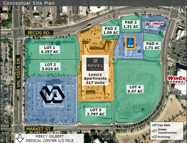 SEC Pecos Rd & Val Vista Dr, Gilbert, AZ à louer - Photo de l’immeuble – Image 3 sur 8