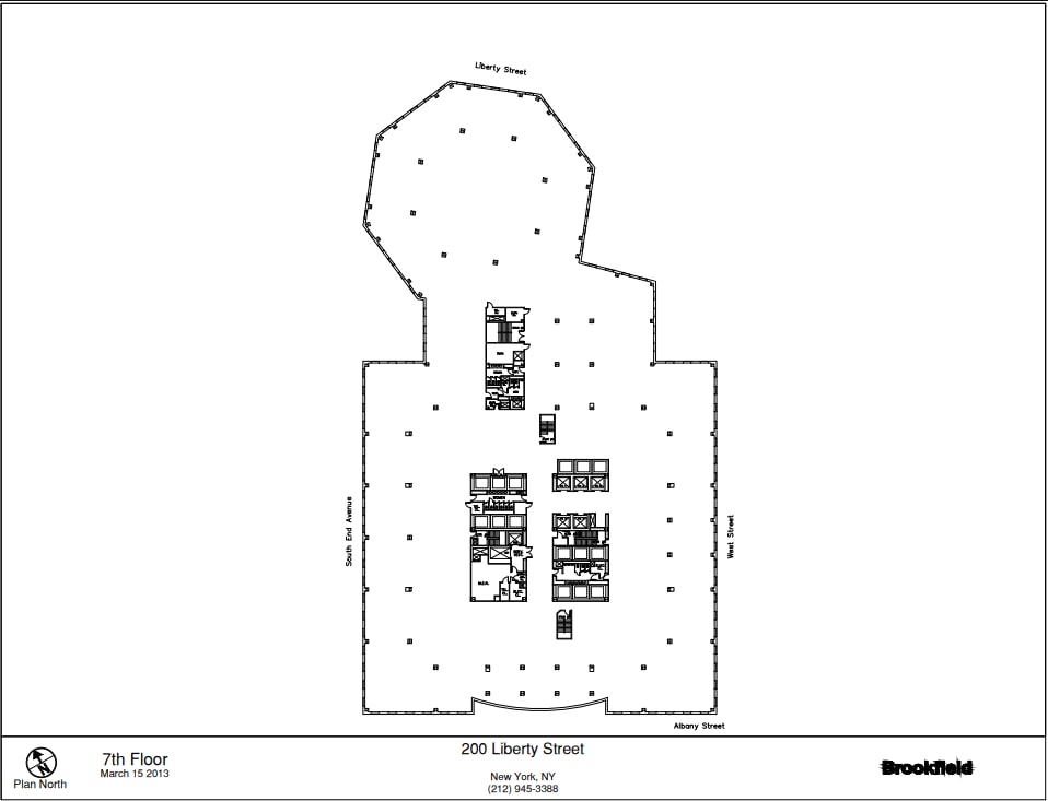 200 Liberty St, New York, NY à louer Plan d’étage– Image 1 sur 1