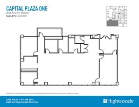 201 E Pine St, Orlando, FL à louer Plan de site– Image 1 sur 1