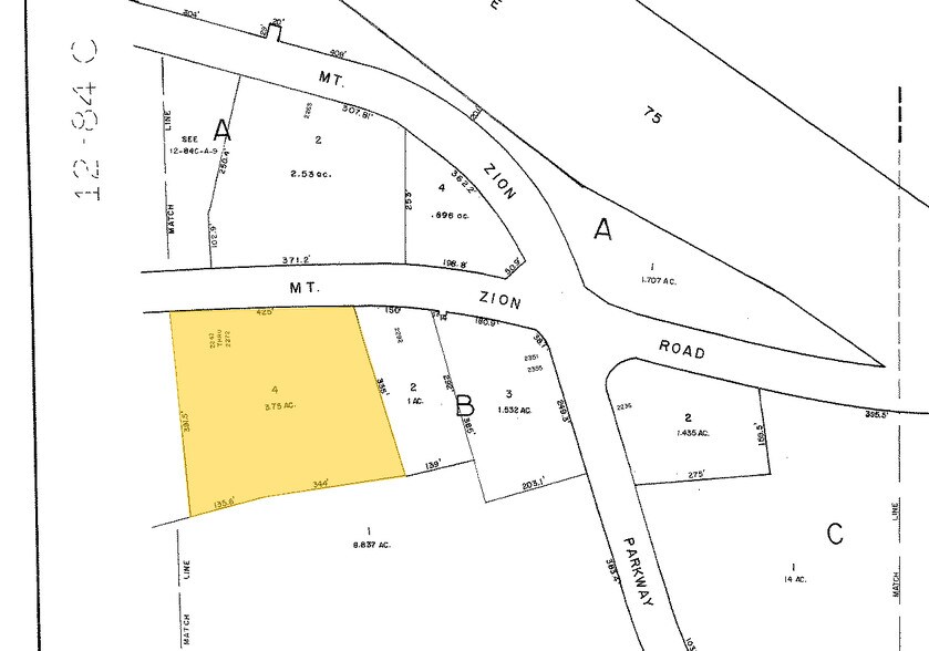 2242-2270 Mount Zion Rd, Jonesboro, GA à louer - Plan cadastral – Image 2 sur 12