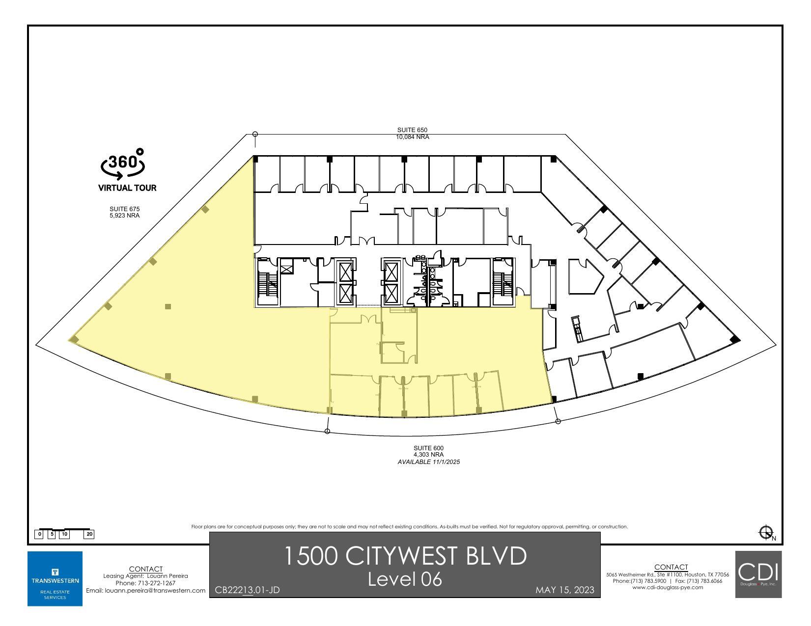 1500 Citywest Blvd, Houston, TX à louer Plan d’étage– Image 1 sur 1