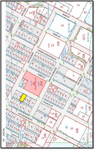 621 S. 4th Street, Las Vegas, NV à vendre - Plan cadastral – Image 2 sur 3