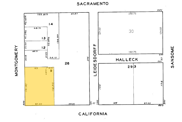400-404 Montgomery St, San Francisco, CA à louer - Plan cadastral – Image 2 sur 5
