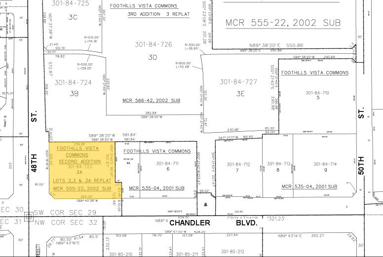 4804 E Chandler Blvd, Phoenix, AZ à louer - Plan cadastral – Image 3 sur 8
