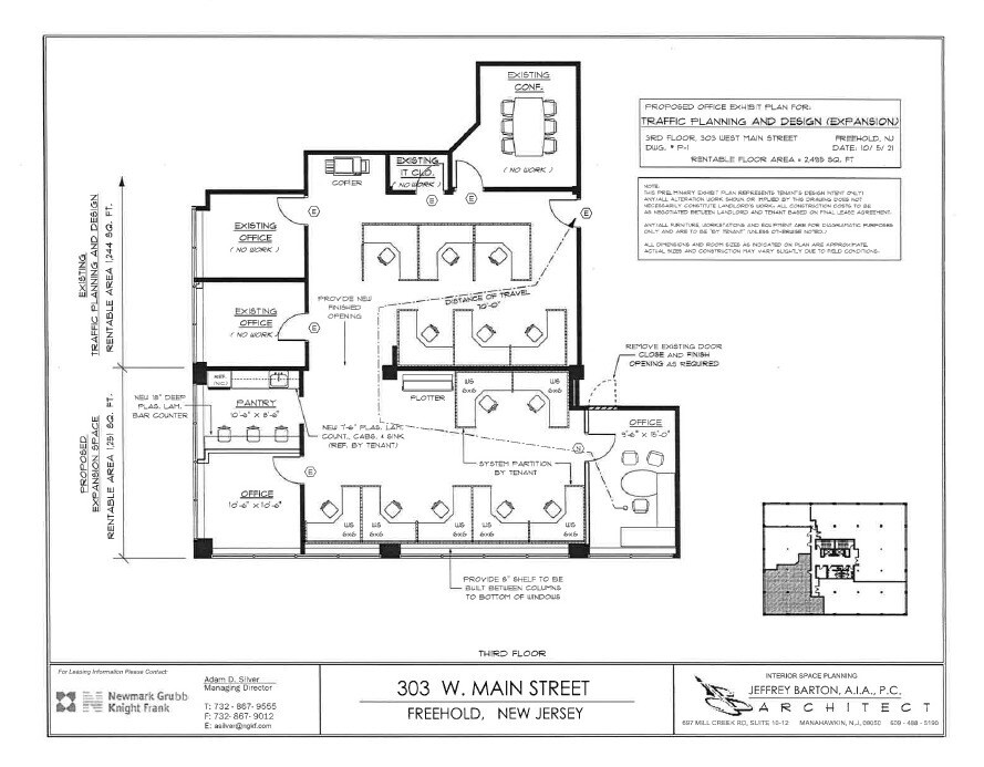 303 W Main St, Freehold, NJ à louer Plan d’étage– Image 1 sur 1