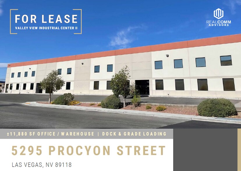 5295 Procyon St, Las Vegas, NV à louer - Photo de l’immeuble – Image 1 sur 4