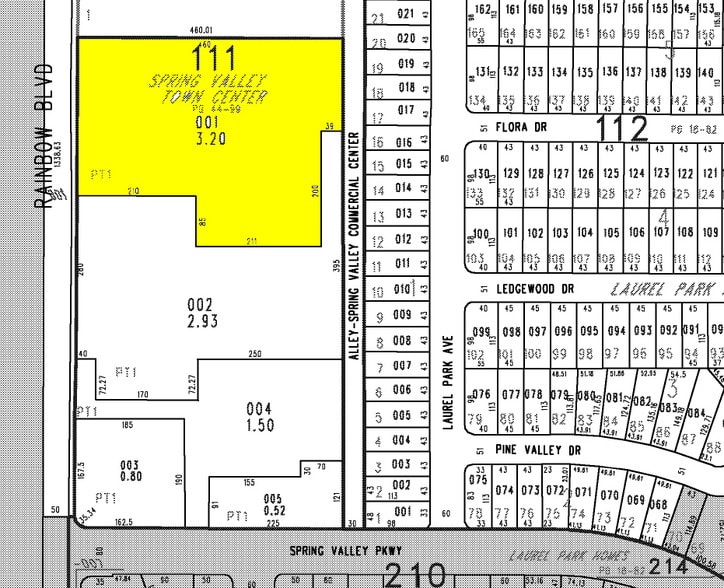 4122-4180 S Rainbow Blvd, Las Vegas, NV à louer - Plan cadastral – Image 2 sur 4