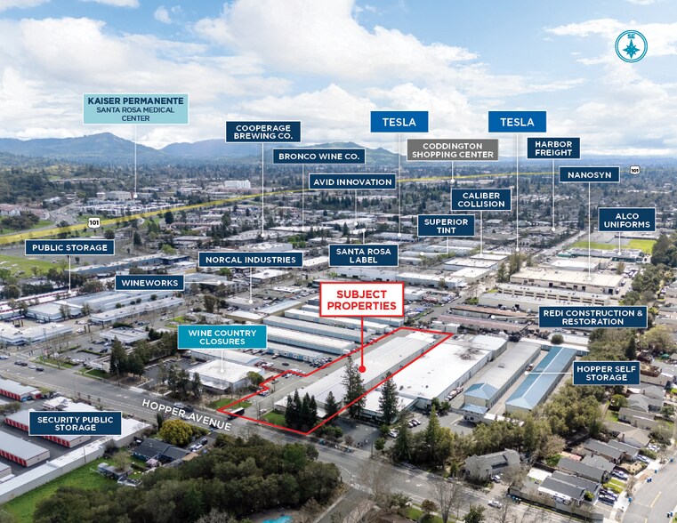 1050 Hopper Ave, Santa Rosa, CA à vendre - Photo de l’immeuble – Image 3 sur 7