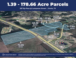 Plus de détails pour 287 Lampasas St, Ennis, TX - Terrain à vendre
