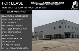 Plus de détails pour 11755 W Little York Rd, Houston, TX - Industriel/Logistique à louer