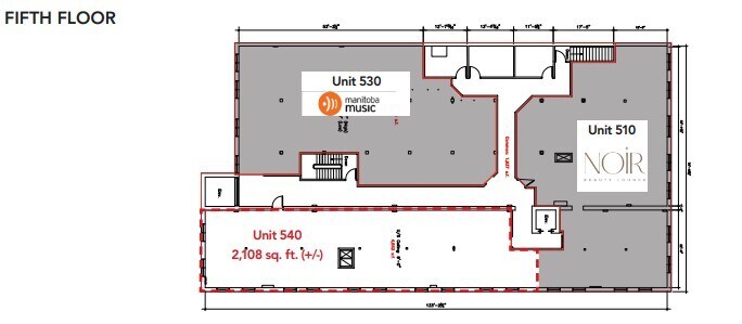 112 Market Av, Winnipeg, MB à louer Plan d’étage– Image 1 sur 1