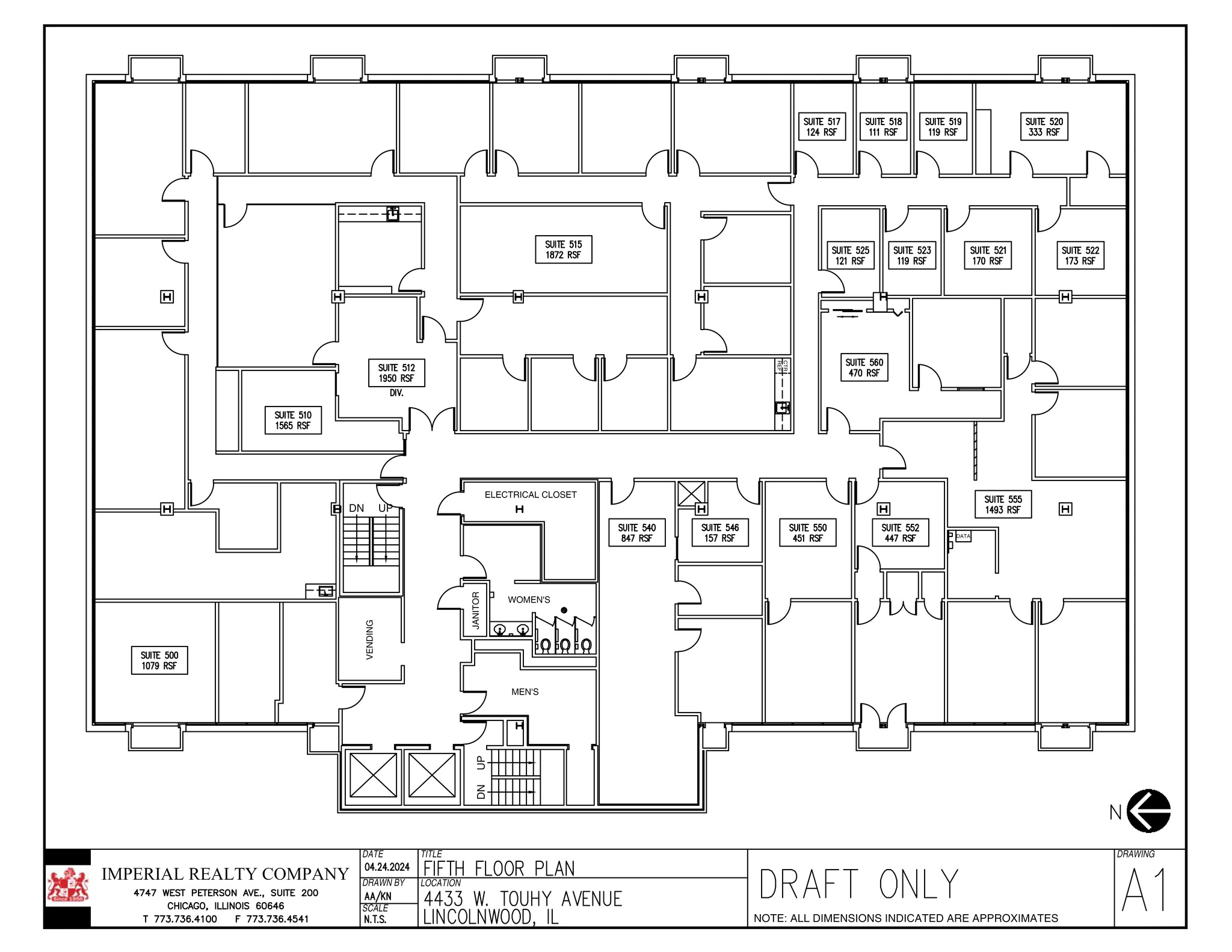 4433 W Touhy Ave, Lincolnwood, IL à louer Plan de site– Image 1 sur 1