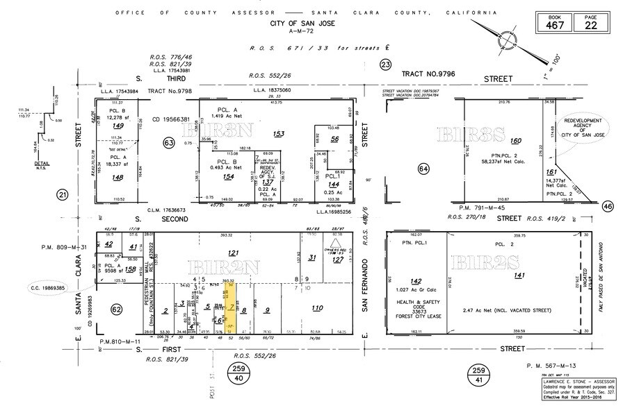 52 S 1st St, San Jose, CA à louer - Plan cadastral – Image 1 sur 1