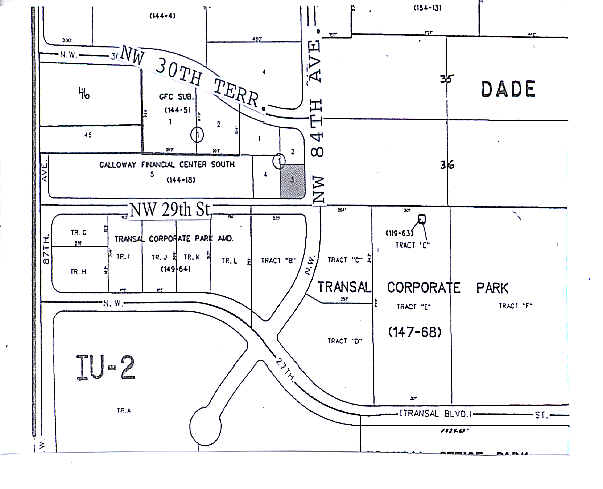 8405 NW 29th St, Miami, FL à louer - Plan cadastral – Image 2 sur 9
