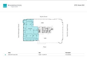 675 N Washington St, Alexandria, VA à louer Plan d’étage– Image 1 sur 1