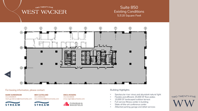 225 W Wacker Dr, Chicago, IL à louer Plan d’étage– Image 2 sur 2