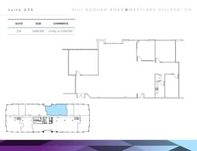 31111 Agoura Rd, Westlake Village, CA à louer Plan d’étage– Image 2 sur 2
