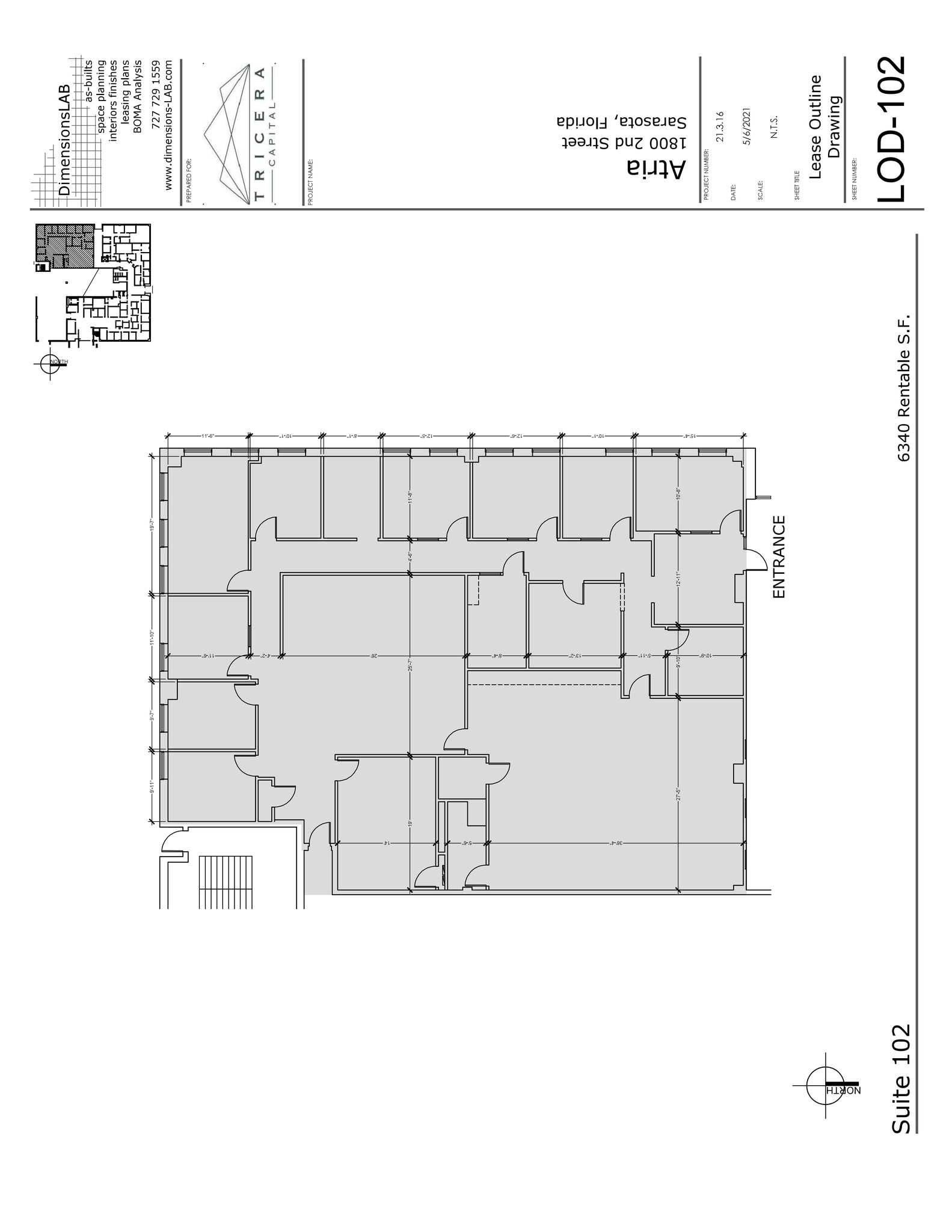 1800 2nd St, Sarasota, FL à louer Plan de site– Image 1 sur 1