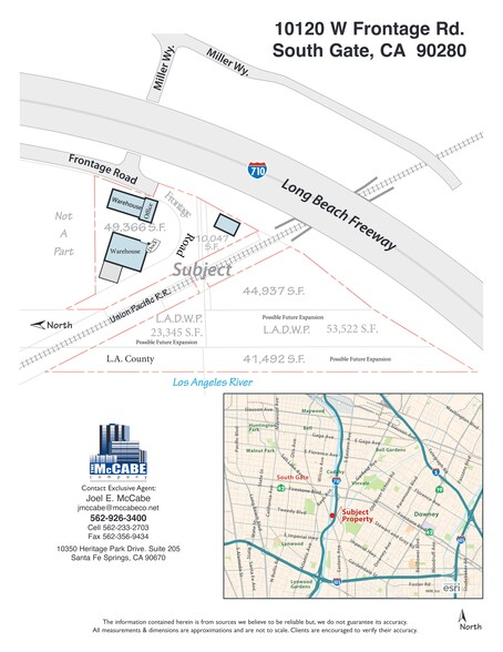 10120 Frontage Ave, South Gate, CA à vendre - Plan de site – Image 2 sur 2