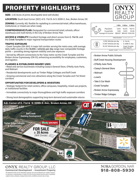 SE Corner 209th E. Avenue & Kenosha, Broken Arrow, OK à vendre - Photo de l’immeuble – Image 2 sur 2