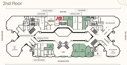2424 Kalakaua Ave, Honolulu, HI à louer Plan d’étage– Image 1 sur 1