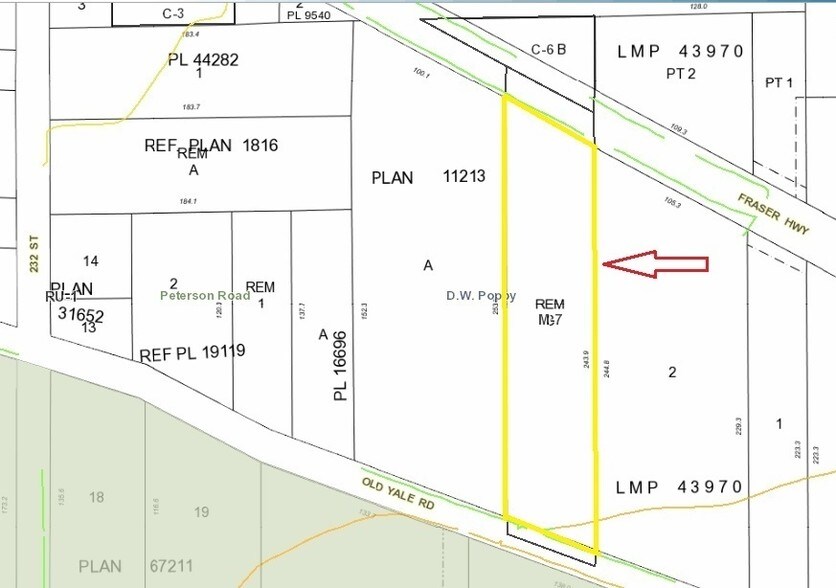 23360 Fraser Hwy, Langley, BC à louer - Plan cadastral – Image 3 sur 9