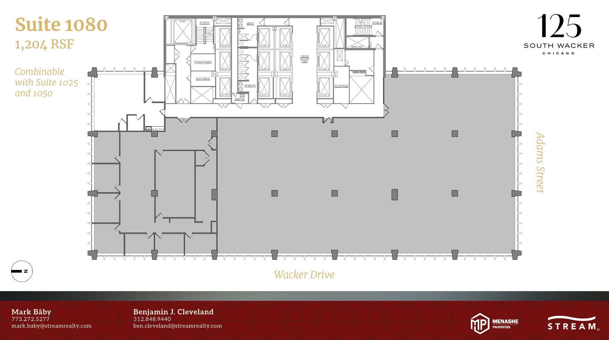 125 S Wacker Dr, Chicago, IL à louer Plan d’étage– Image 1 sur 1
