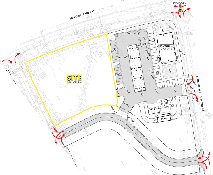 Nexton Pkwy & Long Meadow st, Summerville, SC à louer - Plan de site – Image 2 sur 4