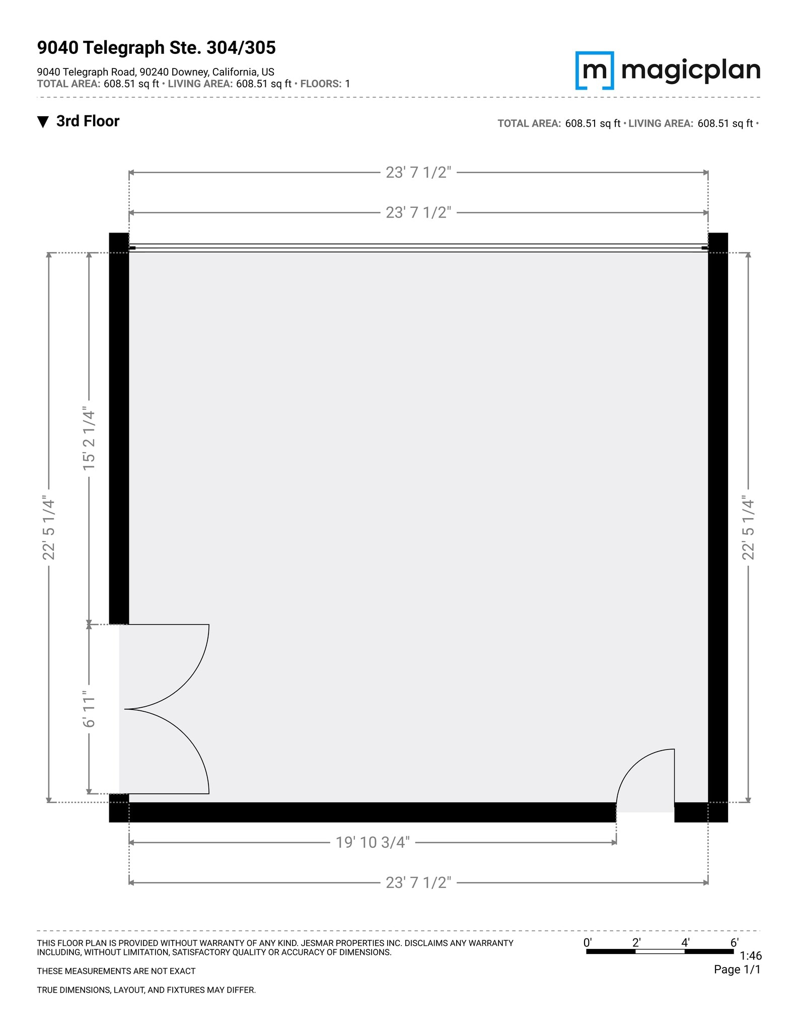9040 Telegraph Rd, Downey, CA à louer Plan de site– Image 1 sur 1